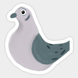Cute Dove Drawing Sticker